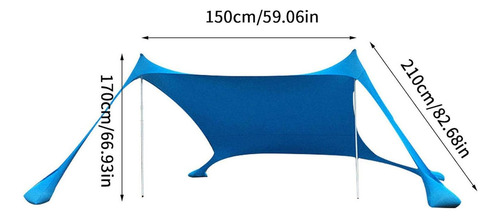 Playa Familiar Plegable, Toldo De Playa, Upf50