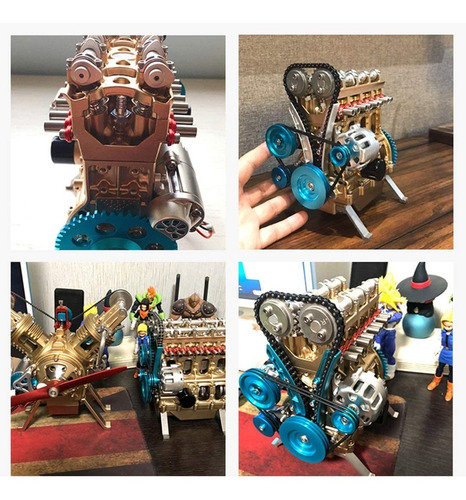 Modelo De Motor De Auto A Escala Yamix, Para Construir
