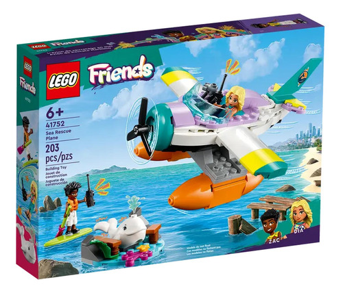 Lego Friends Avión De Rescate Marítimo