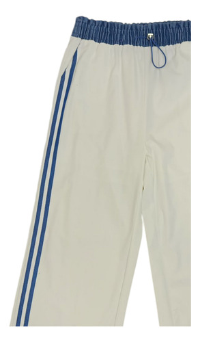 Pantalón Palazzo Dama Franjas Stretch Cómodo Casual