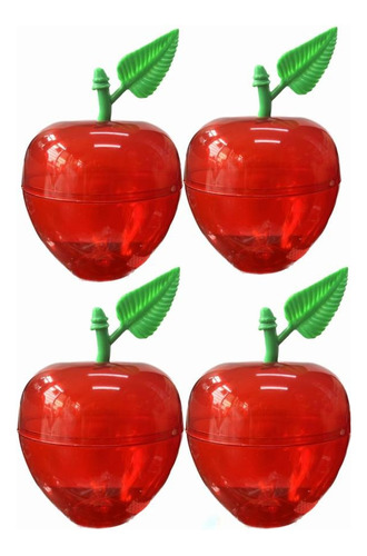 60 Dulcero Contenedor En Forma De Manzana Roja Fiesta