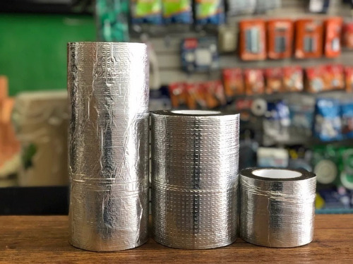 Imagem 3 de 6 de Manta Asfaltica Aluminizada Seladin 10 Cm X 10 Metros