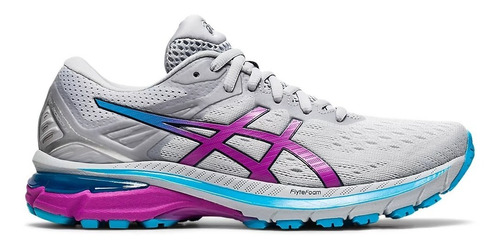 Tenis Asics Mujer Gris Gt 2000 9 Running 1012a859022