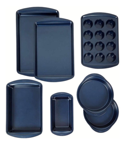 Set De Moldes Charolas Panque Cupcakes C/7 Pzas 2105-0-0356