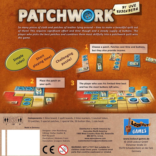 Juego De Mesa Patchwork
