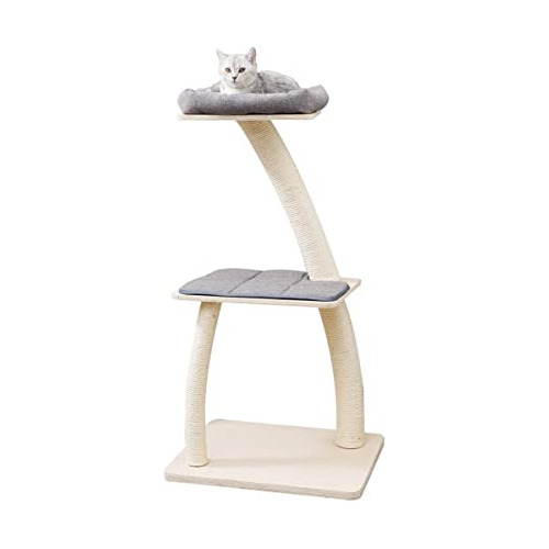 Torre De Gatos De Madera Contrachapada Premium De 45 Pu...