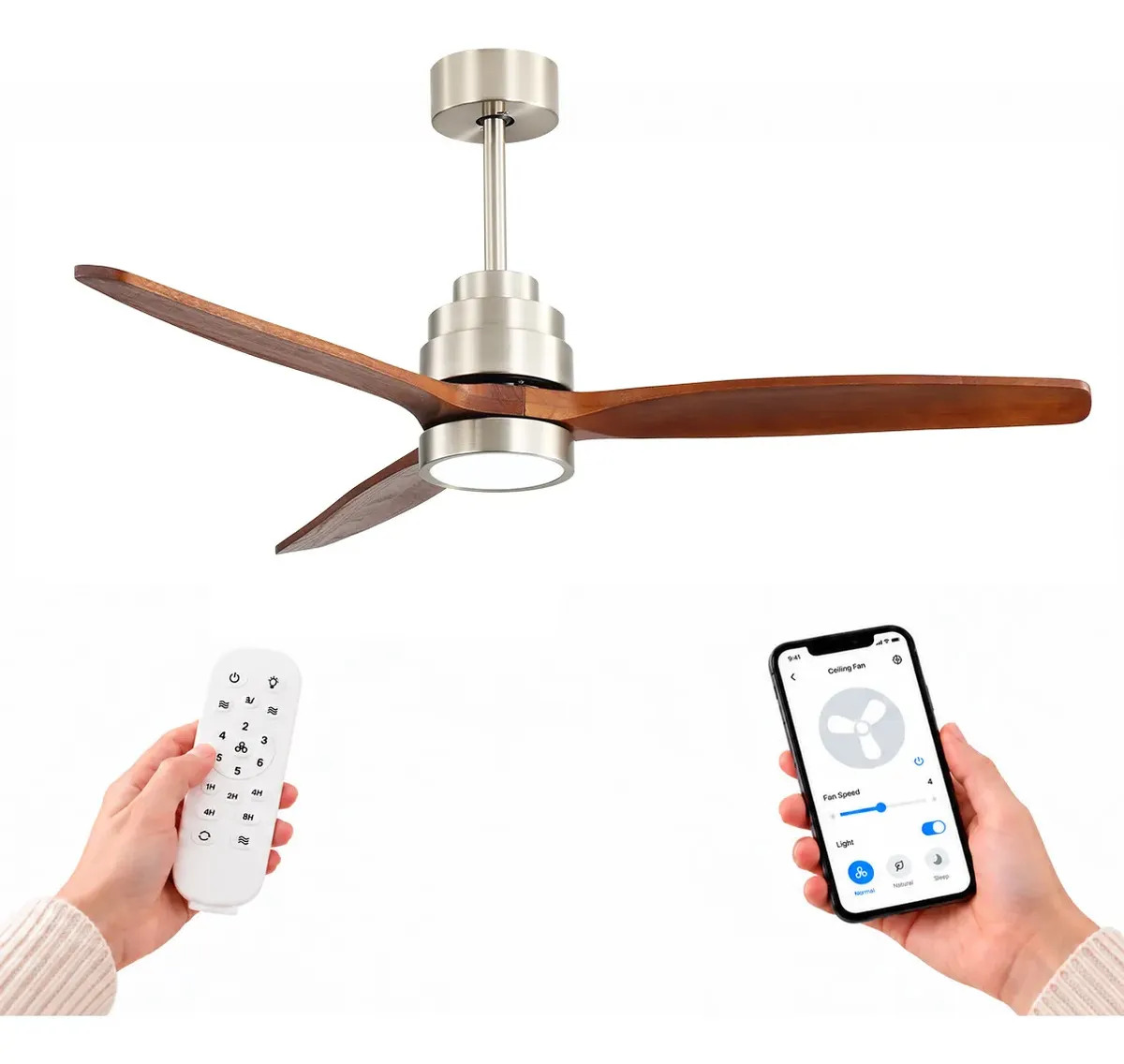 Ventilador de Techo Smart WINDSTYLE JAMAICA con Luz y Wi-Fi