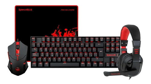 Combo Gamer Mouse Teclado Redragon K552 Bb Español