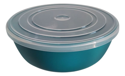 Bowl Compotera Con Tapa X10 Apilables Apto Freezer Y Microo Verde Oscuro