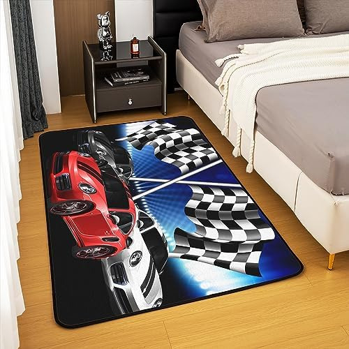 Alfombra De Área De Coche De Carreras De 5 X 7 Pulgadas Para