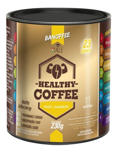 Suplemento Café Em Pó Energético Healthy Coffee Banoffee