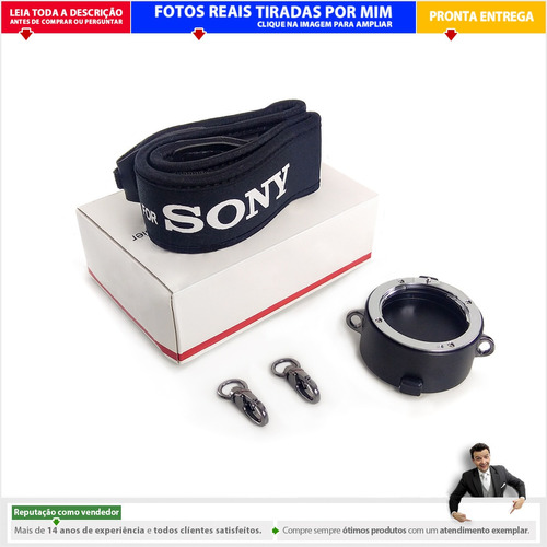 2 Em 1 Alça Com Porta Lentes Sony Para Carregar 2 Lentes |p2