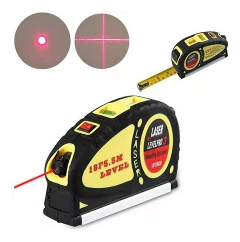 Nivel Laser Multifuncion 4 En 1 + Huincha 5.5m - Envio Grati