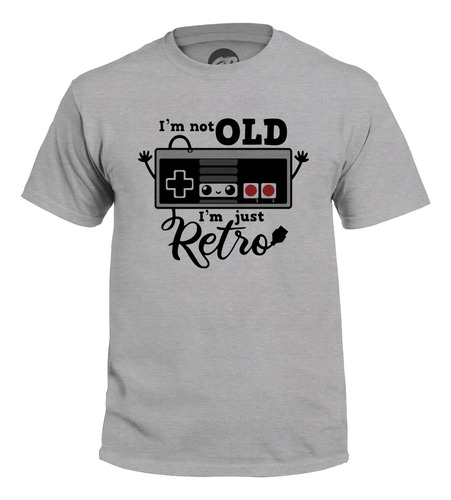 Playera Not Old Just Retro Nes Gamer Videojuegos Humor Geek