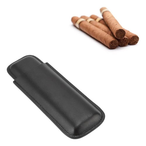 Purera Para Puros Elegante Con Dos Dedos Negro