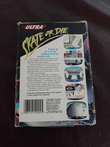 Skate Or Die Con Caja - Nintendo Nes