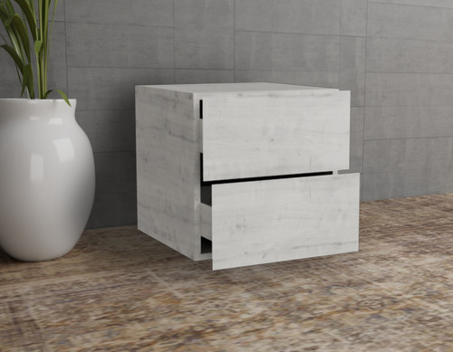 Buro Para Recamara Moderno 2 Cajones Mesa Noche Minimalista