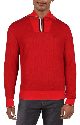Tommy Hilfiger Manhattan Ribbed Trim Pullover Sweater