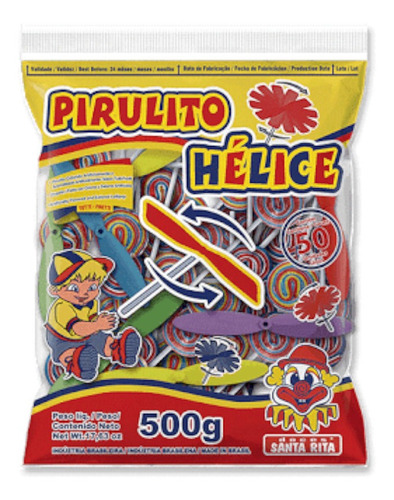 Pirulito Do Chaves Com Hélice - 500gr - Santa Rita