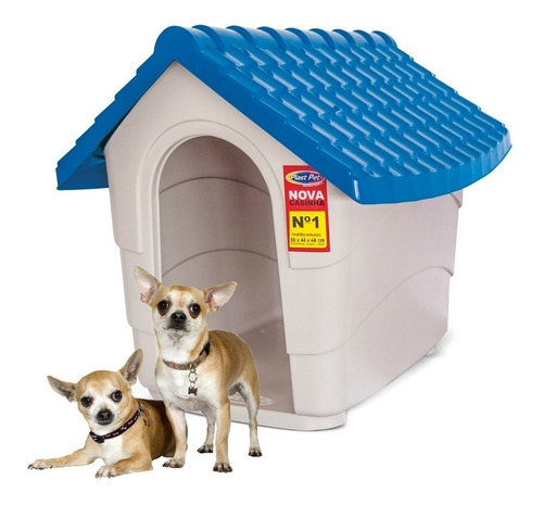 Casa Cama Perro Plast Pet New House No.1 Azul Envío Gratis