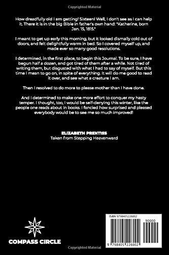 Stepping Heavenward - Prentiss, Elizabeth, De Prentiss, Elizabeth. Editorial Independently Published En Inglés