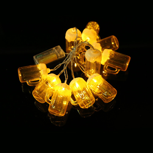 Guirnalda De Luces Para Jarras De Cerveza, 10 Led, Modo Sie