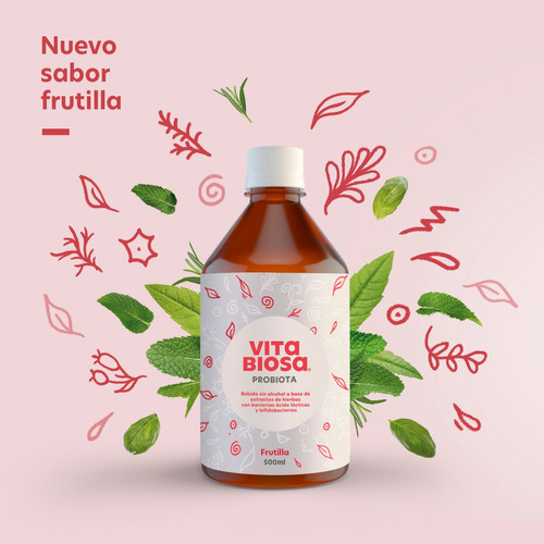 4 Unidades De Vita Biosa Probiotico 500 Ml