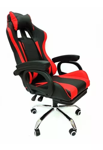 Silla De Escritorio Noga Thypon Rt Gamer Roja Con Apoya Pies Color  Rojo/Negro Material del tapizado Cuero sintético