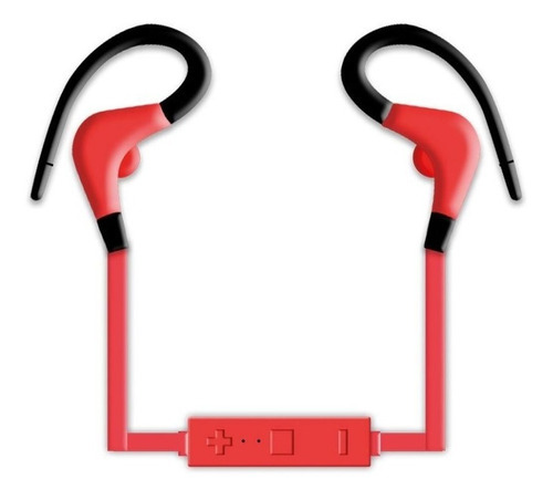 Audifonos Bluetooth Plus Power Sport Manos Libres Pp-ebt14 Color Rojo