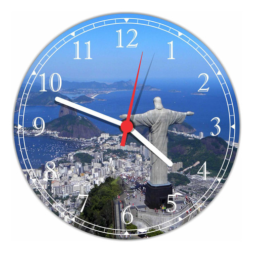 Relógio De Parede Cidades Rio De Janeiro Decorações Quartz