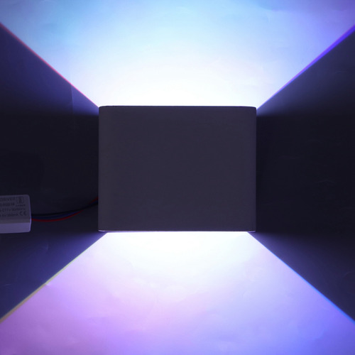 Lámpara De Pared Tipo Candelabro De Aluminio, Luz Led Rgb, R