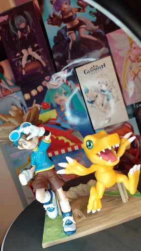 Figura Digimon Adventure Taichi Y Agumon 15cm