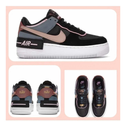 Nike Air Force 1 Shadow Cu5315 Negras