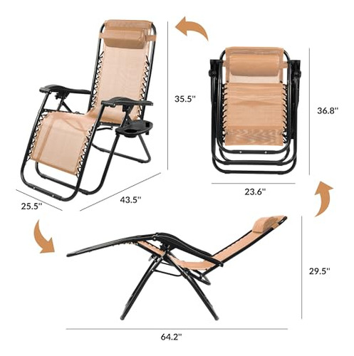 Sillón Reclinable Ajustable De Gravedad Cero Elevon Para Pat