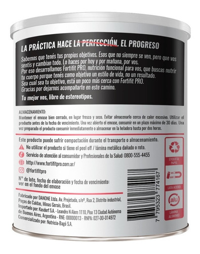 Imagen 4 de 5 de Pack Fortifit Pro Whey Protein Isolate Shake De Frutas