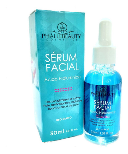 Serum Facial Ácido Hialurônico 30ml Ph0154 Phalle Beauty Momento de aplicação Dia/Noite Tipo de pele Normal