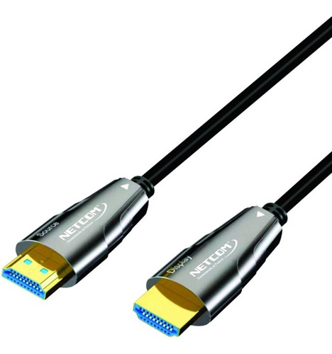 Cable Hdmi De Fibra Optica Netcom Uhd 8k V2.1 De 20 Metros