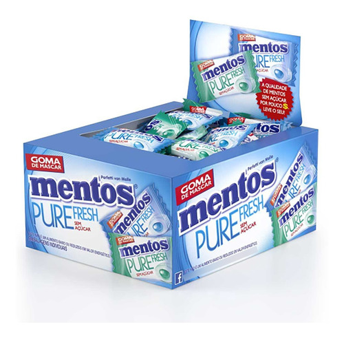 Chiclete Mentos Pure Fresh Sortido C/60