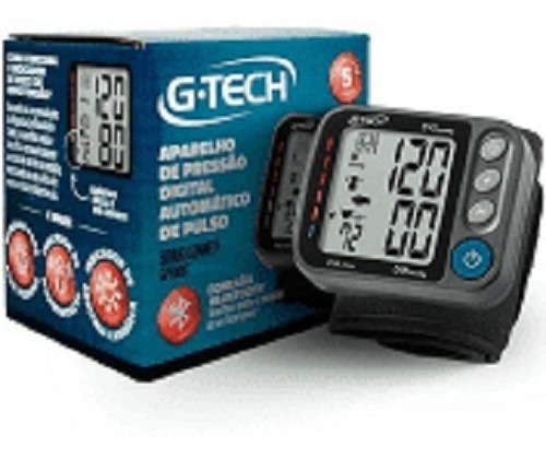 Dispositivo medidor de presión de pulso digital Bluetooth G-tech, color negro