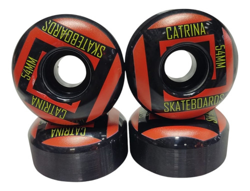 Rueda Skate Catrina 54mm Classic Negra Cuadrado