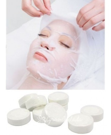 Mascarilla Facial Comprimida Pastilla Papel Celulosa Natural
