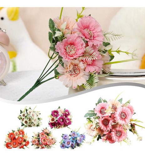 Simulación De Flores De Plantas Artificiales, Gerbera Y Gira