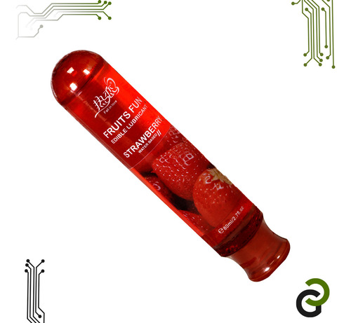 Lubricante Intimo Greenclef De Sabores Comestibles A Base De Agua Sabor Y Aroma A Frutas Fresa 80 Ml