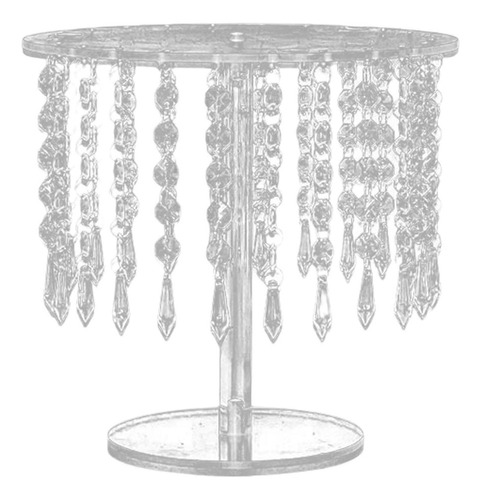 Soporte Para Pasteles Con Colgantes De Cristal Bling Bandeja