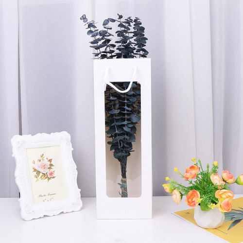 Bolsa De Papel Kraft Blanca Con Ventana Transparente - Pa