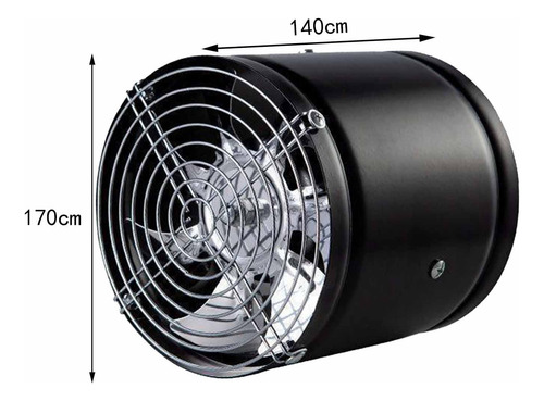 Ventilador De Exaustão De Parede Ventilação 7 Pol. 170 Mm