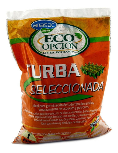 Turba Especial Mejorada De Suelo 1 Kilo Anasac