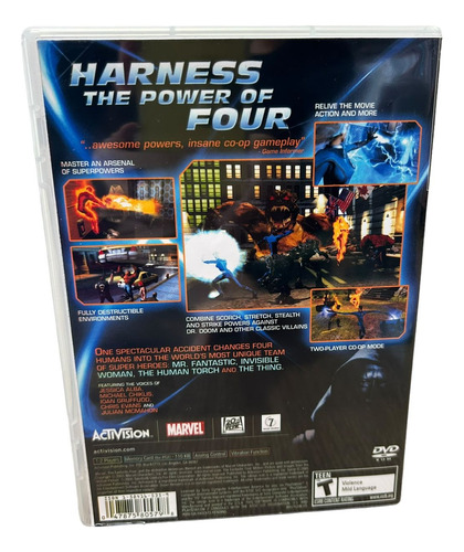 Fantastic 4 Play 2 Capa+pôster+disco Ps2