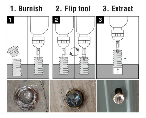 Juego De Extractor De Tornillos Dañados Y Juego De