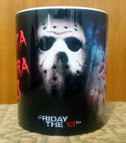 Caneca Jason Sexta Feira 13 Filme Terror Porcelana Presente